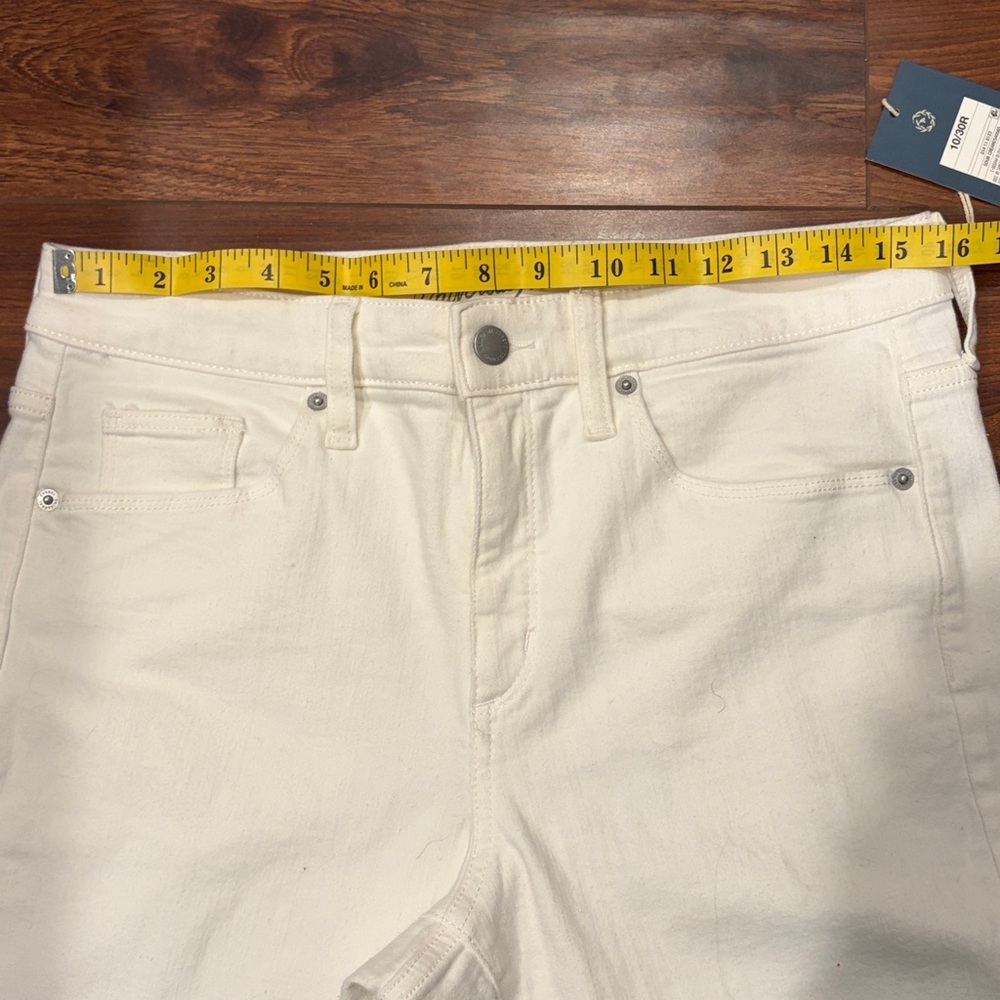 Universal Threads High Rise Skinny White Denim Jeans Size 10 NWT - Picture 9 of 12